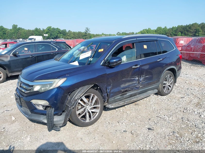 Vin: 5fnyf6h01gb039670, lot: 45858747, honda pilot elite 20162