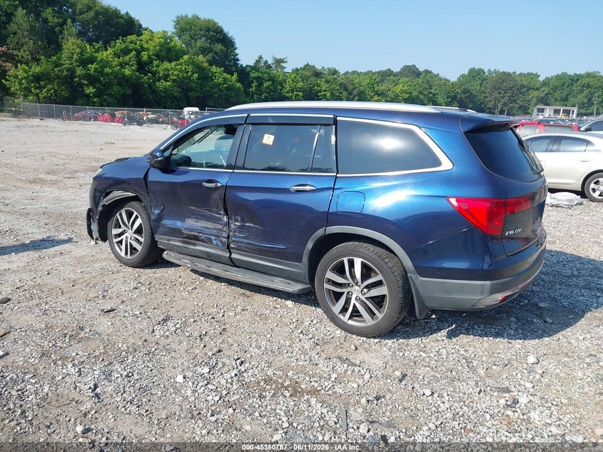 Vin: 5fnyf6h01gb039670, lot: 45858747, honda pilot elite 20163