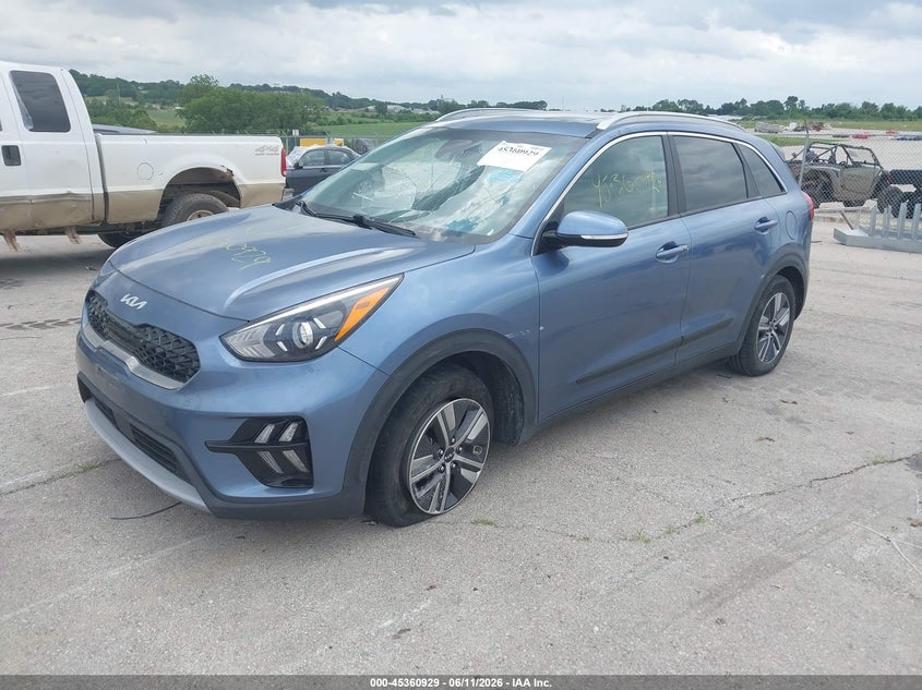 Vin: kndce3lc3n5495682, lot: 45858890, kia niro ex premium 20222