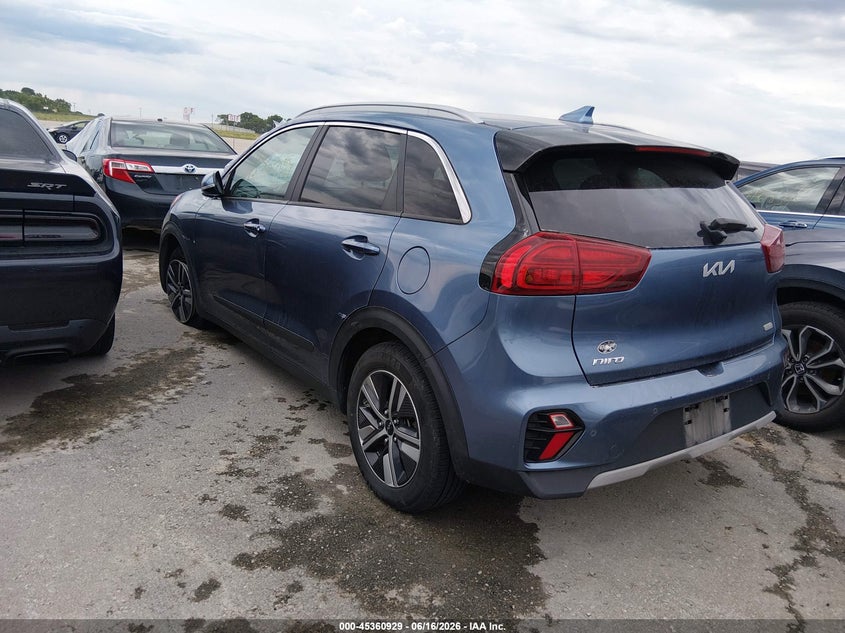Vin: kndce3lc3n5495682, lot: 45858890, kia niro ex premium 20223