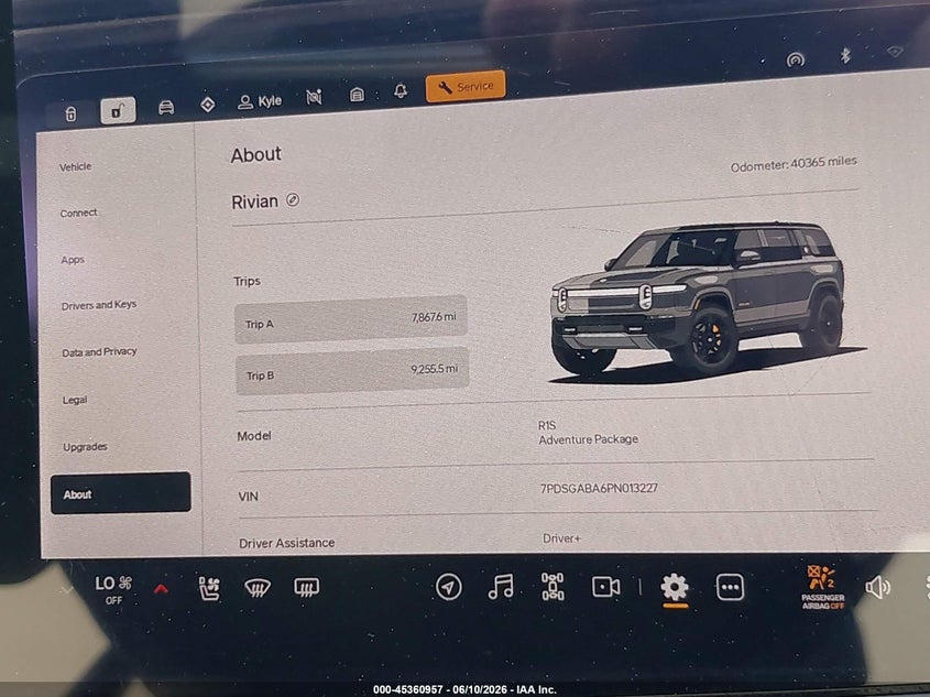 2023 Rivian R1S Adventure VIN: 7PDSGABA6PN013227 Lot: 45360957