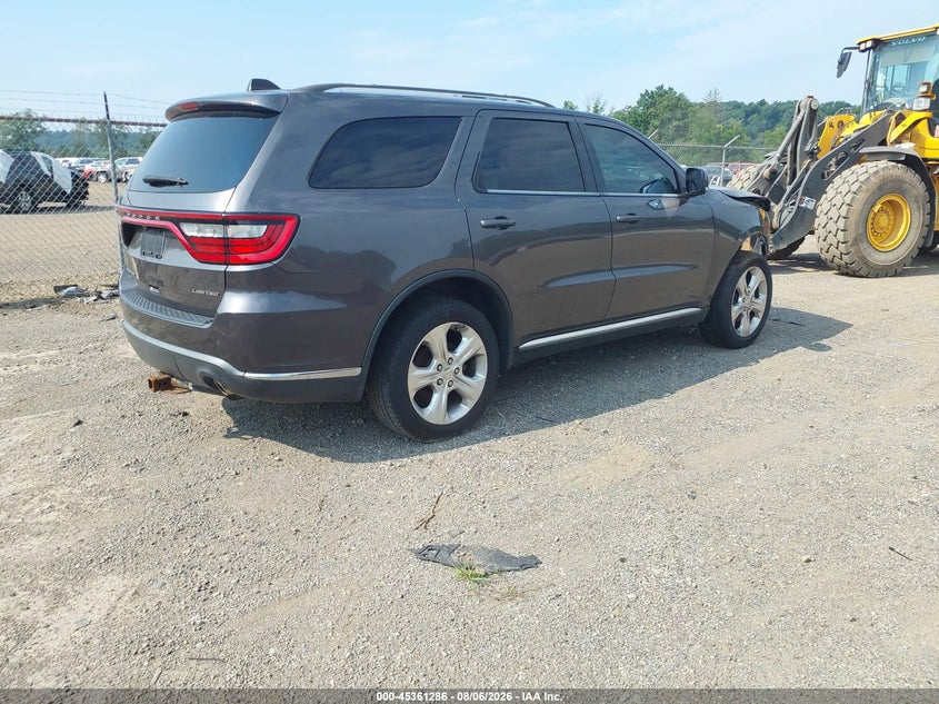 Vin: 1c4rdjdg0ec477414, lot: 45859247, dodge durango limited 20144