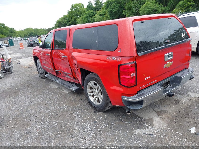Vin: 3gcukrec2eg337484, lot: 45859281, chevrolet silverado 1500 lt 20143
