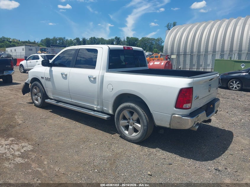 Vin: 3c6rr7lt4hg565264, lot: 45859293, ram 1500 big horn  4x4 5'7 box 20173