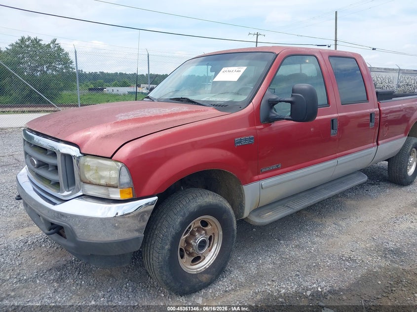 2002 Ford F-350 Lariat/Xl/Xlt VIN: 1FTSW31F62EA89767 Lot: 45361346