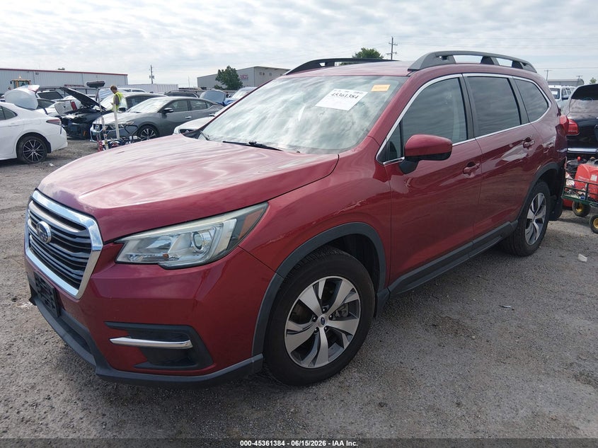 Vin: 4s4wmafd6l3416499, lot: 45859345, subaru ascent premium 20202