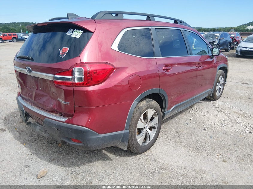 Vin: 4s4wmafd6l3416499, lot: 45859345, subaru ascent premium 20204