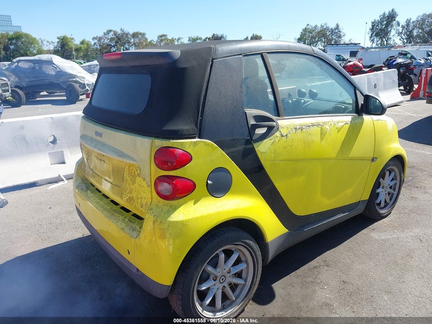 SMART FORTWO 2008 VIN WMEEK31X48K176564