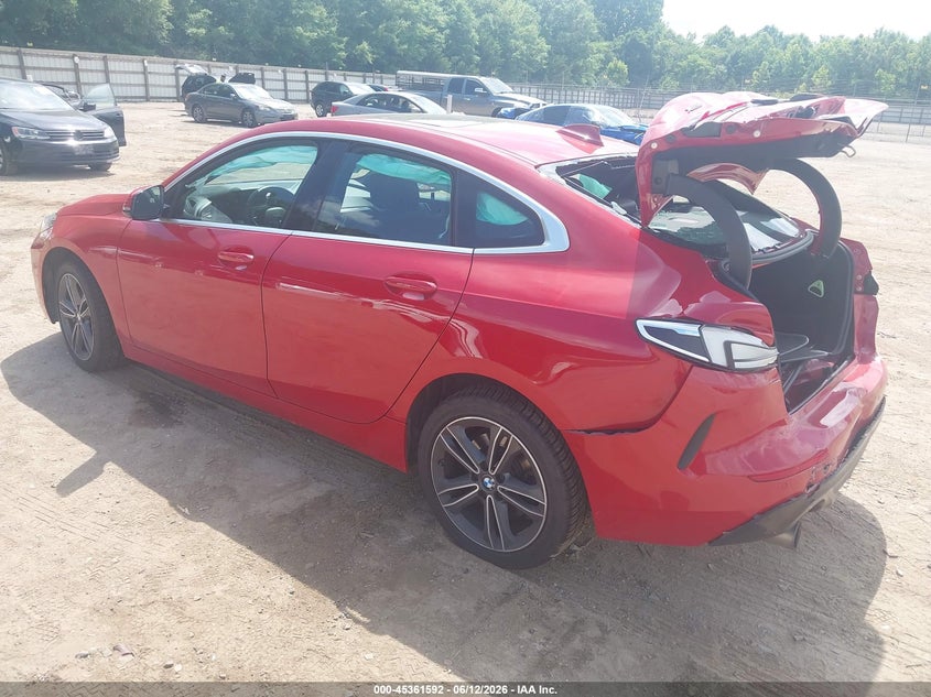 Vin: wba73ak0xm7g37435, lot: 45859553, bmw 228i gran coupe xdrive 20213