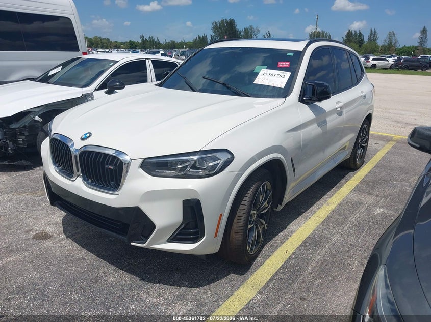 Vin: 5ux83dp05n9k87943, lot: 45859663, bmw x3 m40i 20222