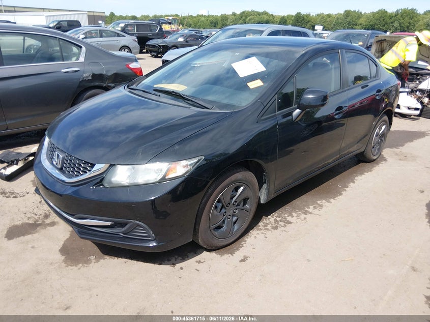 2013 Honda Civic Lx 19XFB2F5XDE070587 photo 1