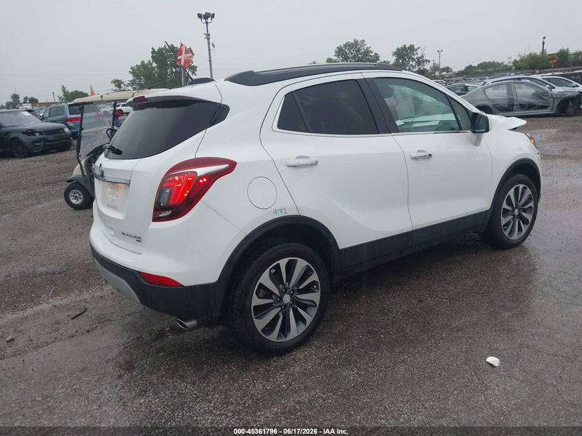 Vin: kl4cjesm4nb527701, lot: 45859758, buick encore awd preferred 20224