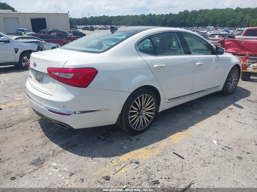 Vin: knaln4d73f5174442, lot: 45859841, kia cadenza premium 20154