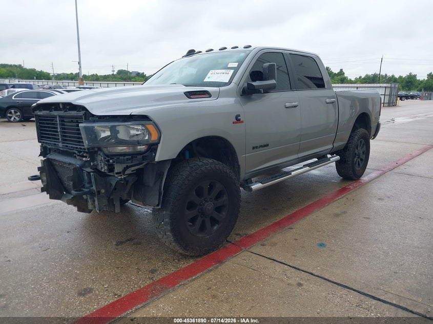 Vin: 3c6ur5dl3lg112498, lot: 45859851, ram 2500 lone star  4x4 6'4 box 20202