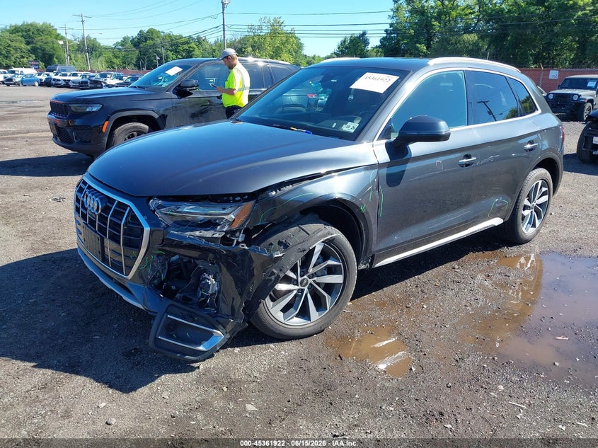 Vin: wa1baafy3m2040487, lot: 45859883, audi q5 premium plus 45 tfsi quattro s tronic 20212