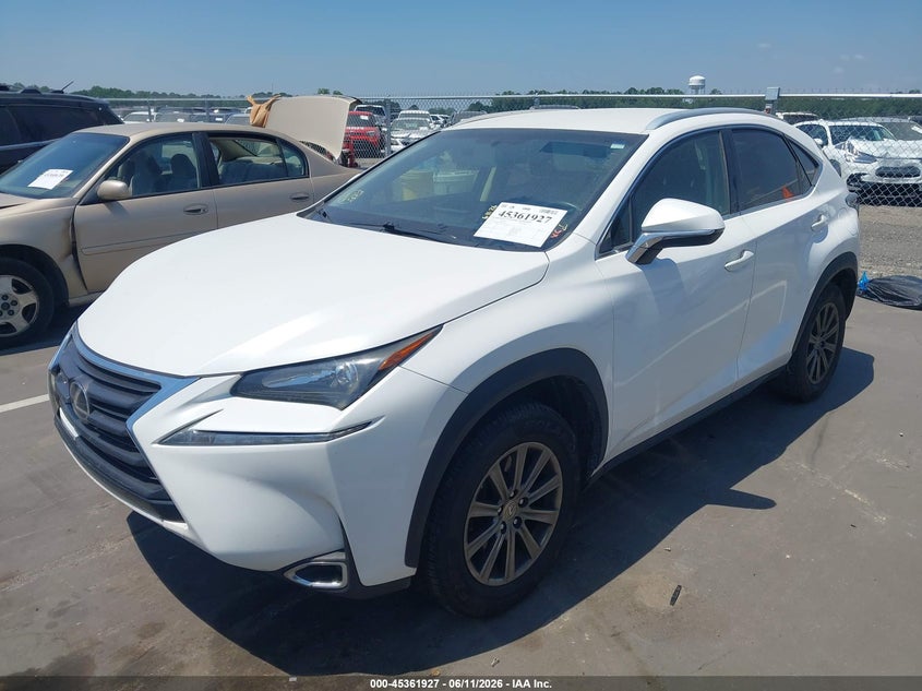 Vin: jtjyarbz9g2022462, lot: 45859888, lexus nx 200t 20162