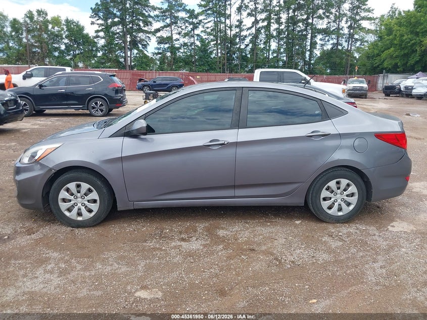 2016 HYUNDAI ACCENT SEDAN 1.6L I-4 DI, DOHC, VVT, 137HP