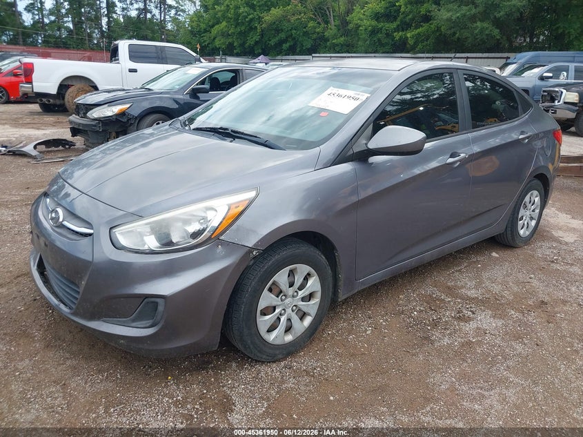 2016 HYUNDAI ACCENT SEDAN 1.6L I-4 DI, DOHC, VVT, 137HP