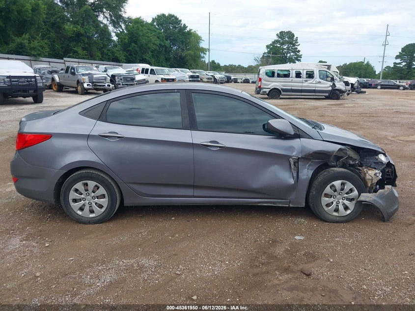 2016 HYUNDAI ACCENT SEDAN 1.6L I-4 DI, DOHC, VVT, 137HP
