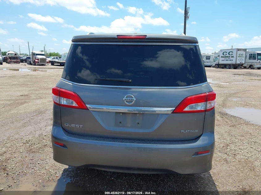 2015 Nissan Quest Platinum/S/Sl/Sv VIN: JN8AE2KP1F9130132 Lot: 45362110