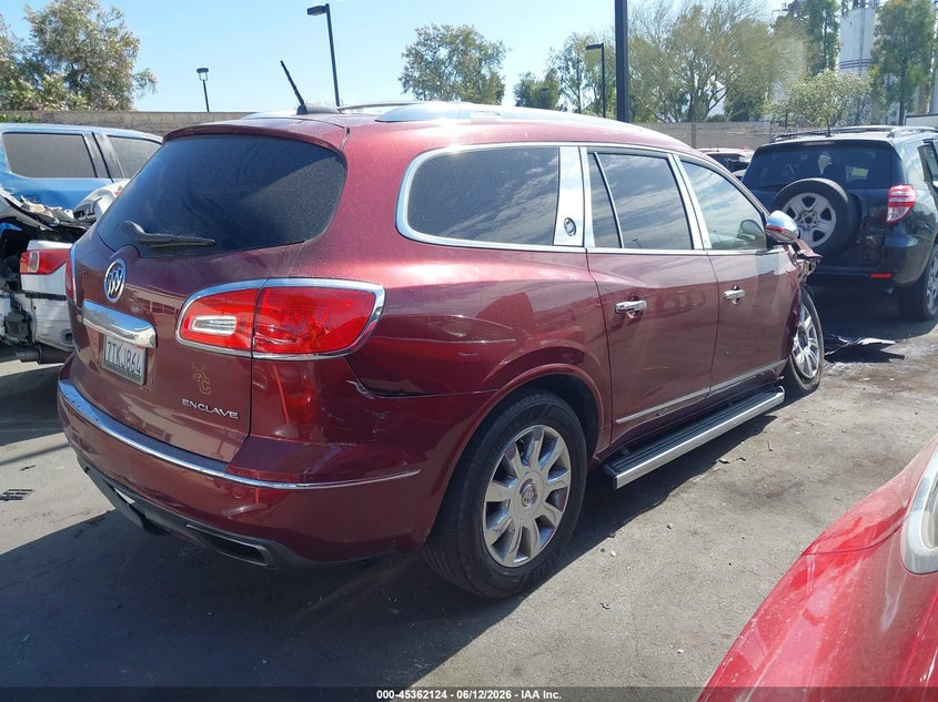 Vin: 5gakrbkd7gj298823, lot: 45860085, buick enclave leather 20164