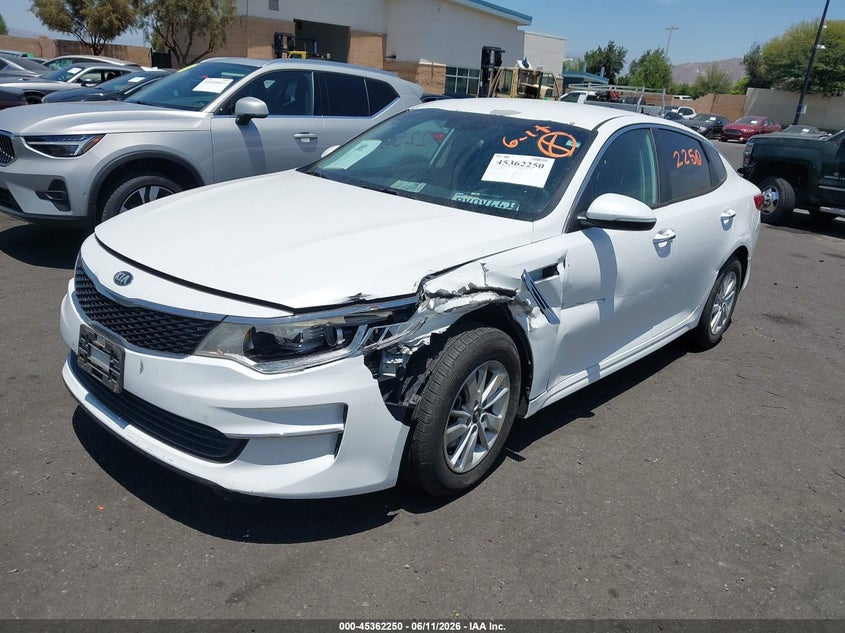 Vin: 5xxgt4l30gg040171, lot: 45860211, kia optima lx 20162
