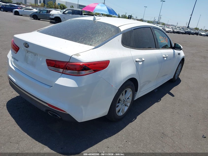 Vin: 5xxgt4l30gg040171, lot: 45860211, kia optima lx 20164