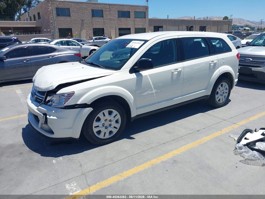 2013 DODGE JOURNEY SPORT UTILITY VEHICLE 2.4L I-4 DOHC, VVT, 173HP