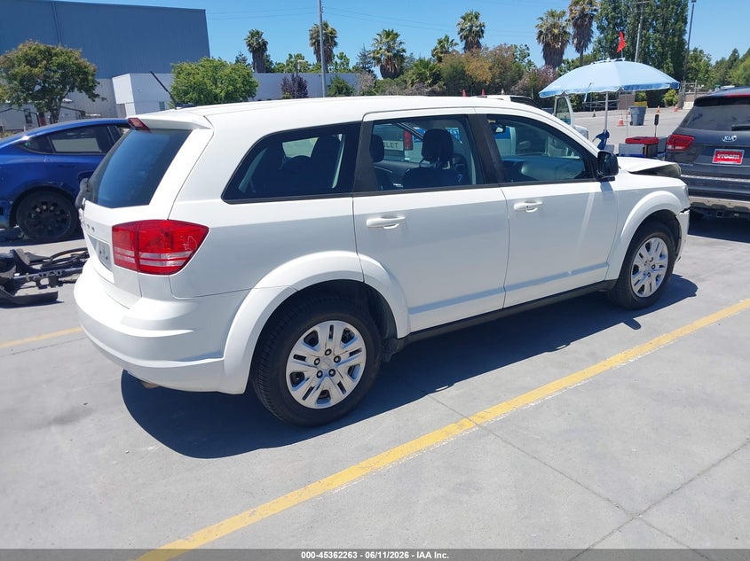 2013 DODGE JOURNEY SPORT UTILITY VEHICLE 2.4L I-4 DOHC, VVT, 173HP