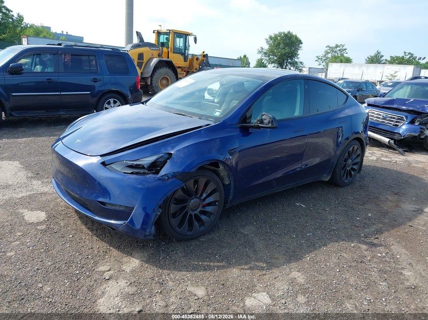 2022 TESLA MODEL Y auction photo 2