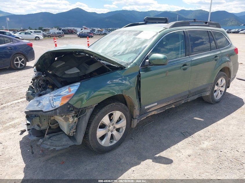 Vin: 4s4brdgc0a2375376, lot: 45860740, subaru outback 3.6r premium 20102