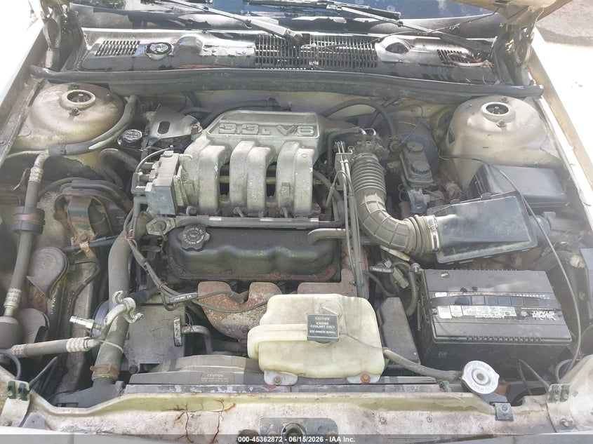 1991 DODGE DYNASTY SEDAN 3.3L V6 FI OHV F