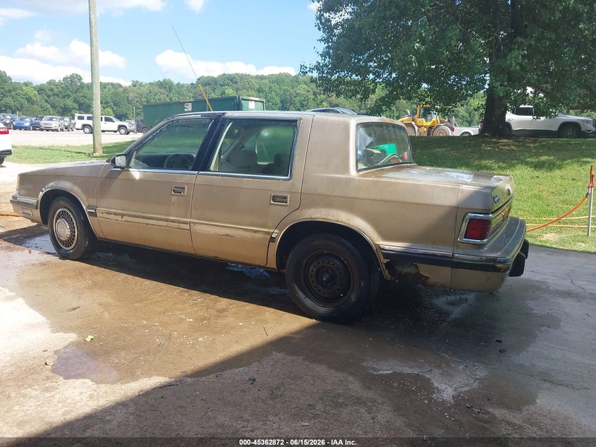 1991 DODGE DYNASTY SEDAN 3.3L V6 FI OHV F