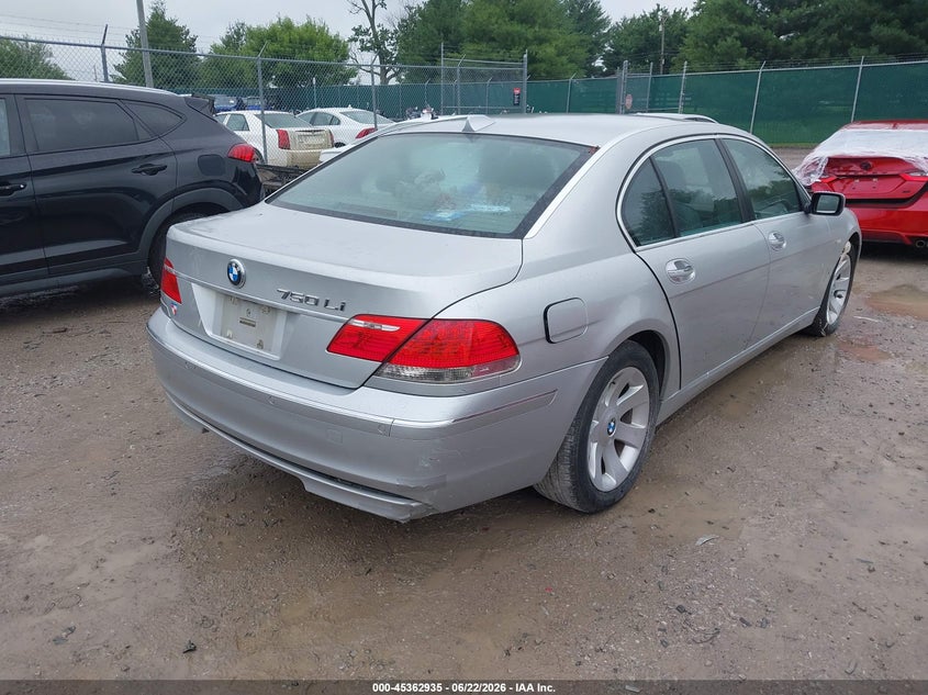 2008 BMW 750Li VIN: WBAHN83548DT81556 Lot: 45362935