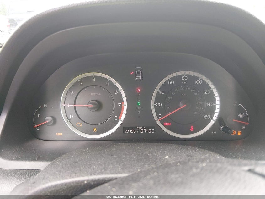 2012 HONDA ACCORD SEDAN 2.4L I-4 DOHC, VVT, 177HP