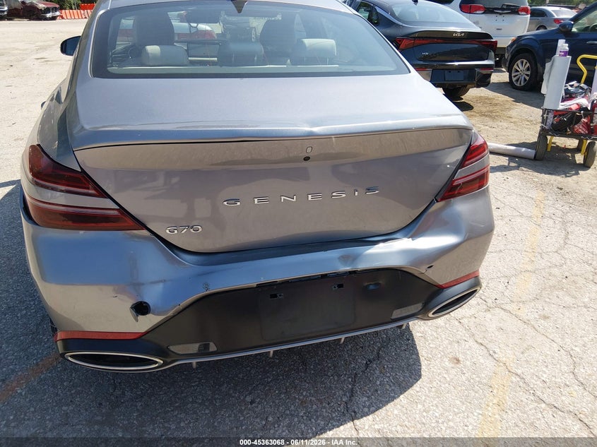 2025 Genesis G70 2.5T Rwd VIN: KMTG34SC3SU155207 Lot: 45363068