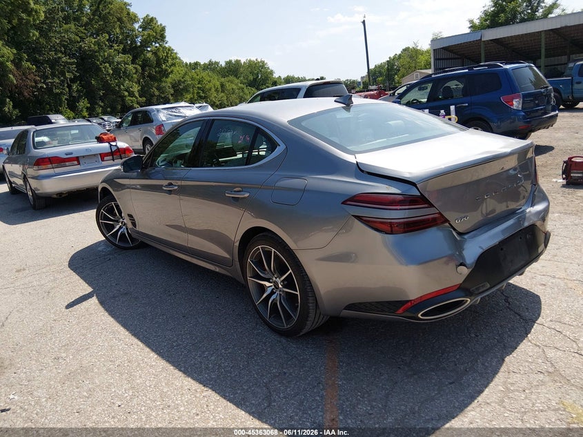 2025 GENESIS G70 SEDAN 2.5L I-4 DI, DOHC, VVT, TURBO, 300HP