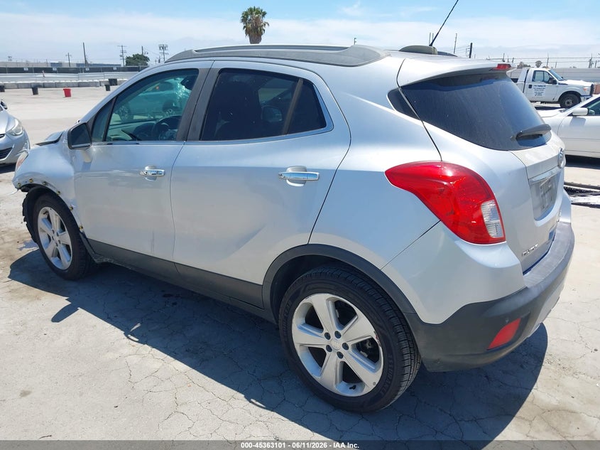 Vin: kl4cjdsb3gb601248, lot: 45861062, buick encore premium 20163
