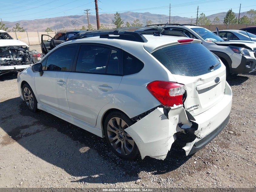 Vin: jf1gpaz67fh324635, lot: 45861088, subaru impreza 2.0i sport limited 20153