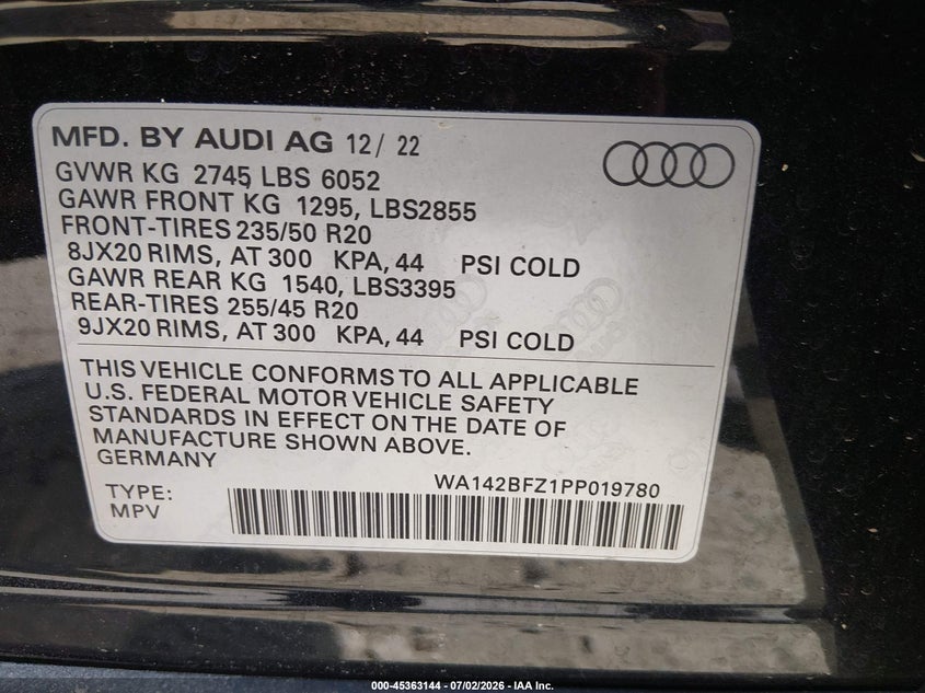 2023 AUDI Q4 SPORTBACK E-TRON PRESTIGE 50 QUATTRO · Фото 9