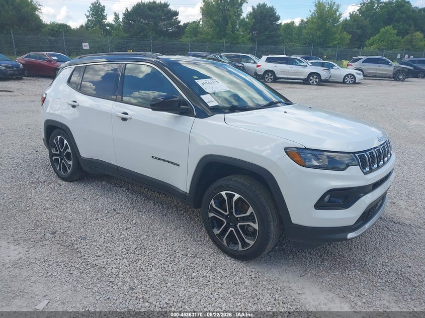 Vin: 3c4njdcn1pt524322, lot: 45861131, jeep compass limited 4x4 2023 img_1