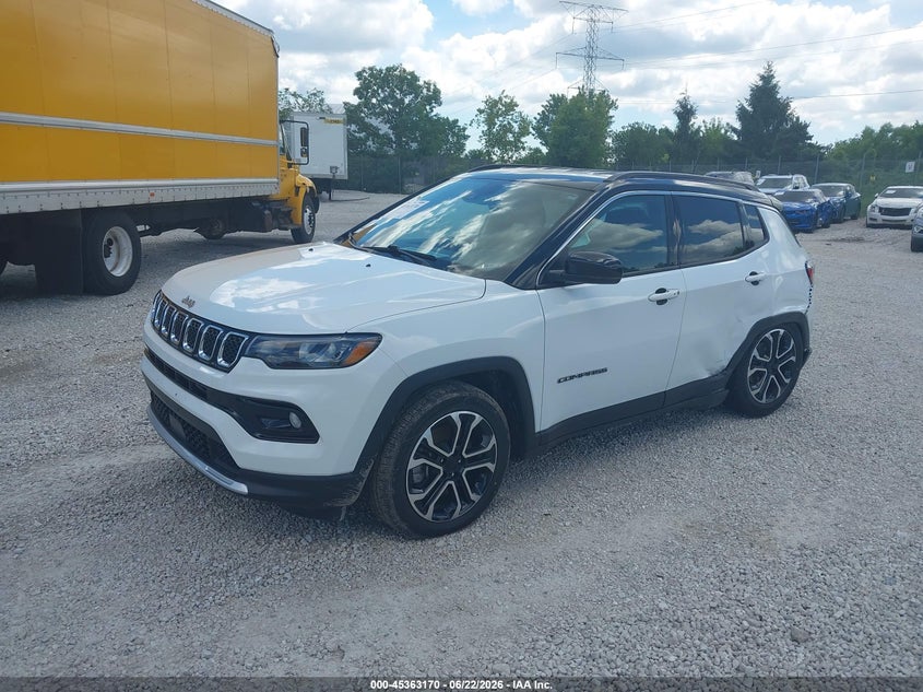 Vin: 3c4njdcn1pt524322, lot: 45861131, jeep compass limited 4x4 20232