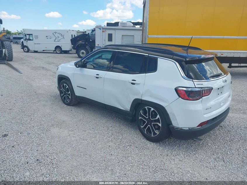 Vin: 3c4njdcn1pt524322, lot: 45861131, jeep compass limited 4x4 20233