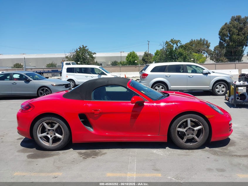 2013 Porsche Boxster VIN: WP0CA2A85DS113334 Lot: 45363252