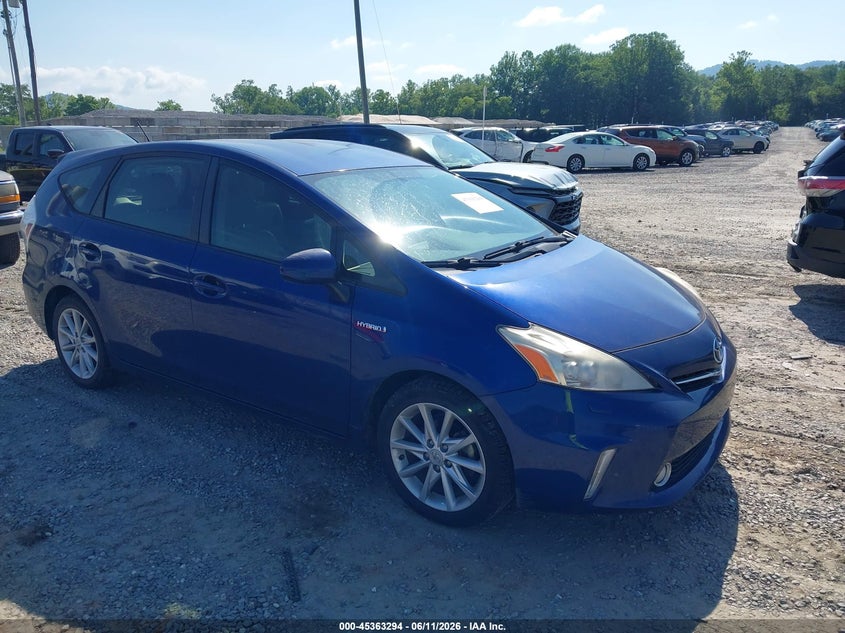 2012 TOYOTA PRIUS V (+) WAGON 1.8L I-4 DOHC, VVT, 98HP