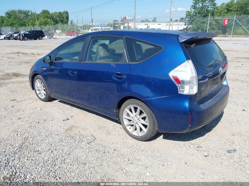 2012 TOYOTA PRIUS V (+) WAGON 1.8L I-4 DOHC, VVT, 98HP
