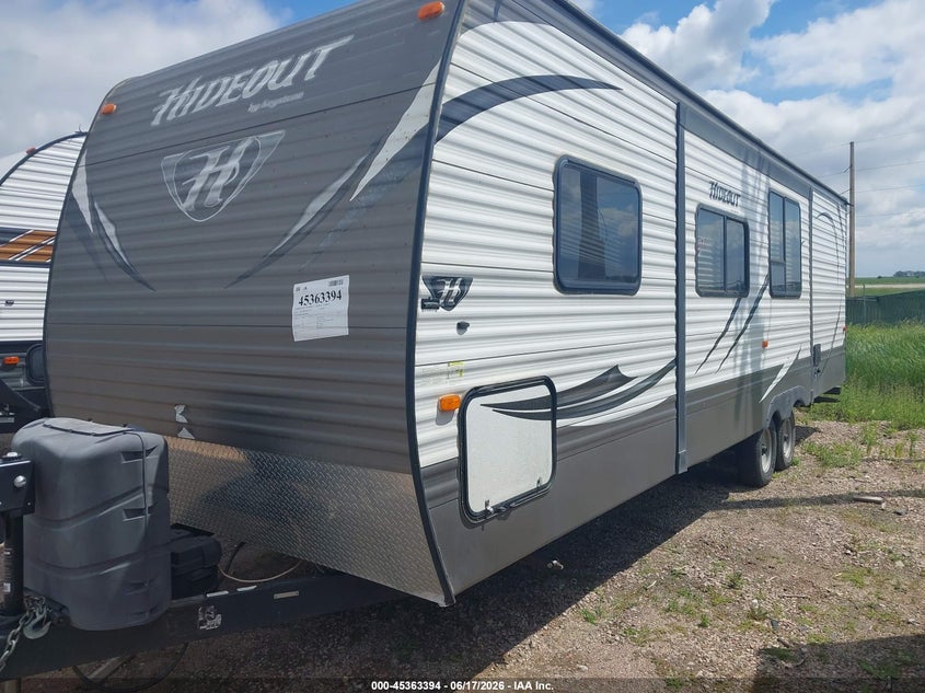2015 KEYSTONE RV HIDEOUT LUXURY 27DBS TRAVEL TRAILER auction photo 2