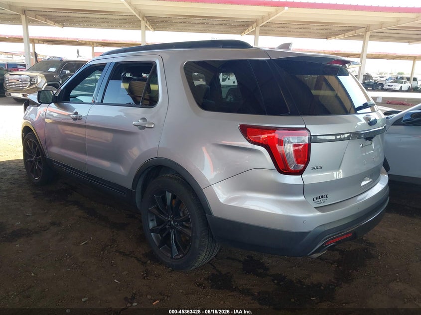 VIN 1FM5K7D87HGD41824 2017 FORD EXPLORER XLT
