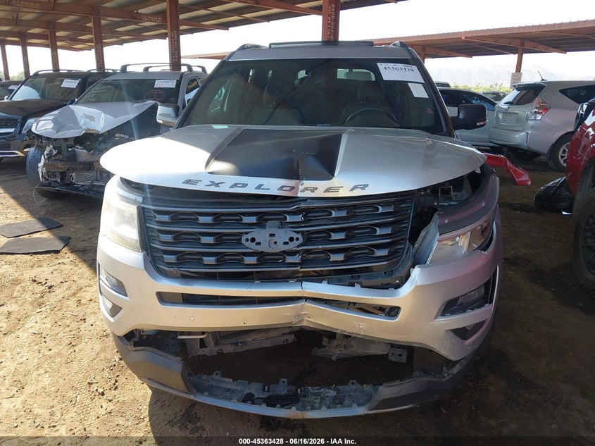 VIN 1FM5K7D87HGD41824 2017 FORD EXPLORER XLT