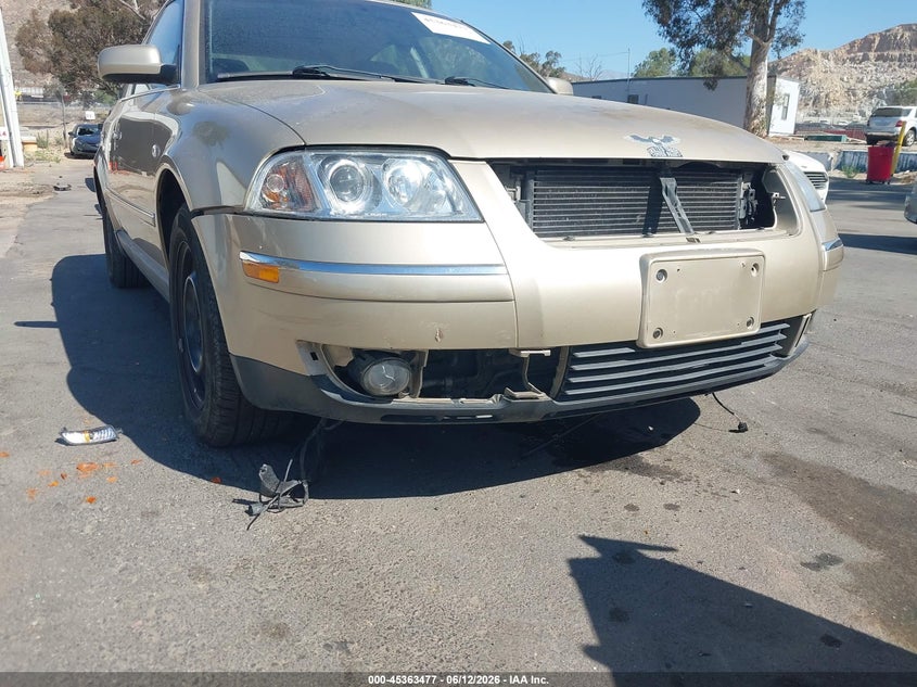 2001 VOLKSWAGEN PASSAT SEDAN 2.8L V-6 DOHC, VVT, 190HP